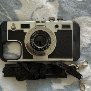 Retro Camera Style IPhone 12 Case with Strap
